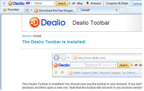 Dealio Toolbar