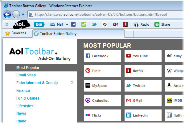 AOL Toolbar