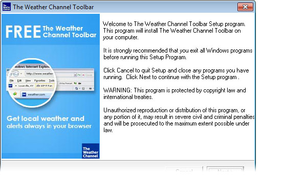 The Weather Channel Toolbar