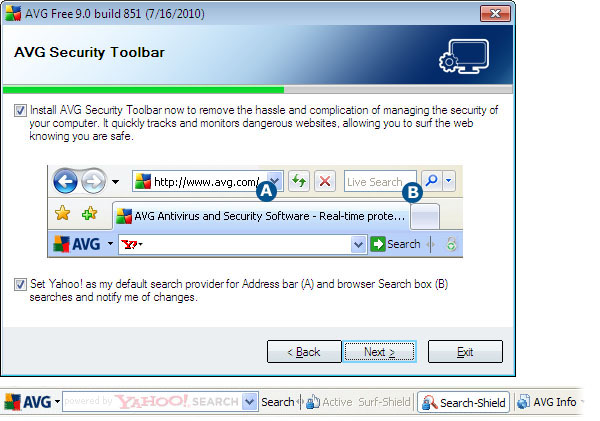 AVG Security Toolbar