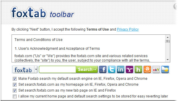 Foxtab Toolbar